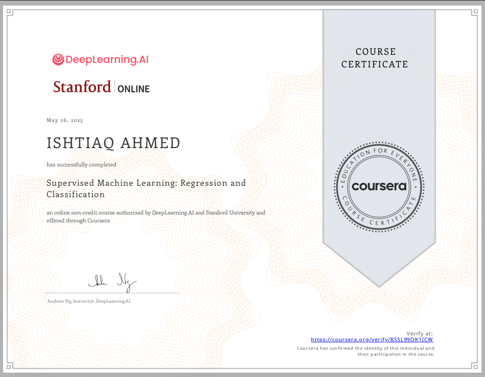 ML Certificate